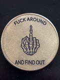 “FAFO” Skeleton Hand Challenge Coin