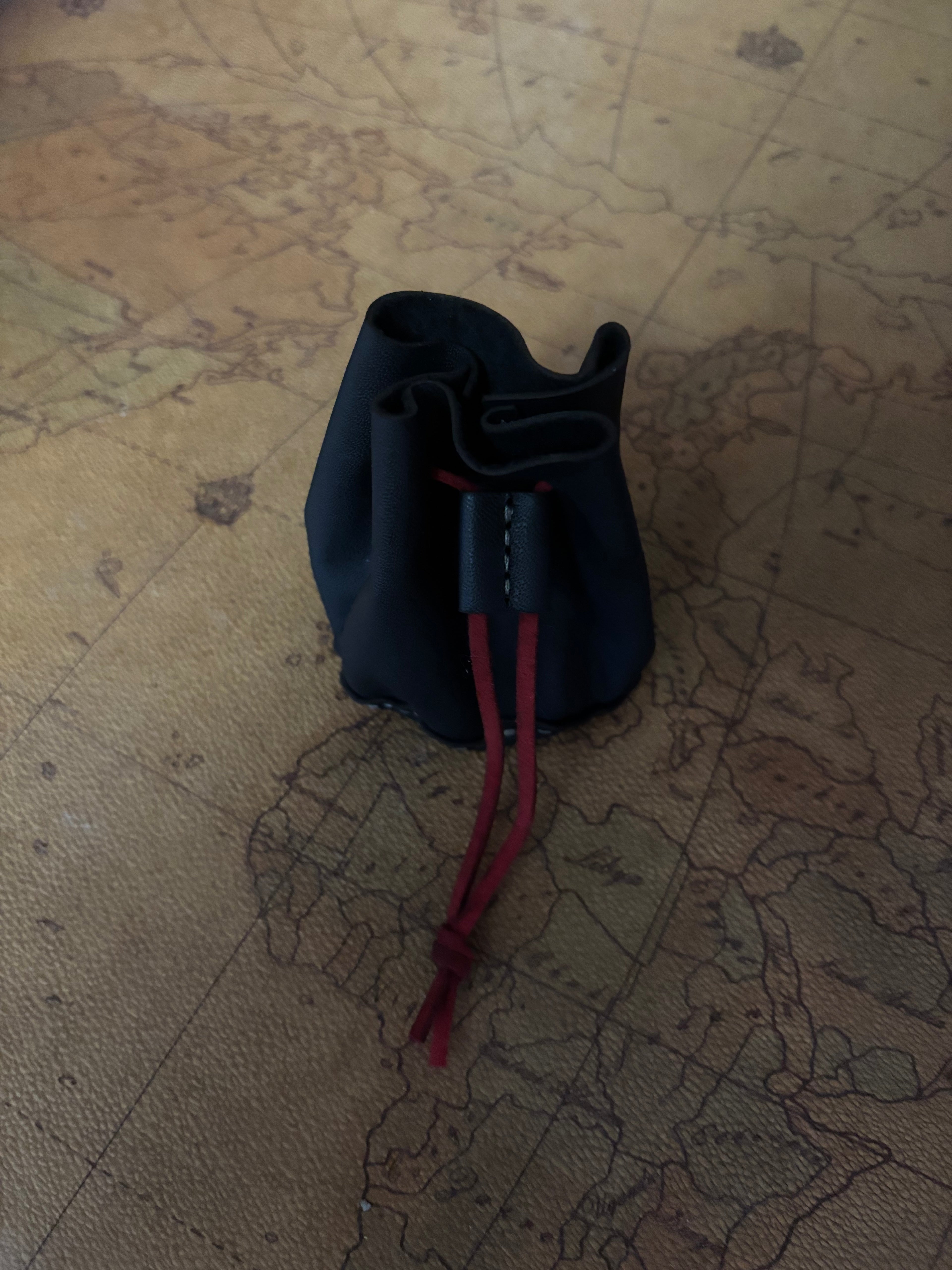 Handcrafted Leather Dice Pouch / Coin Pouch