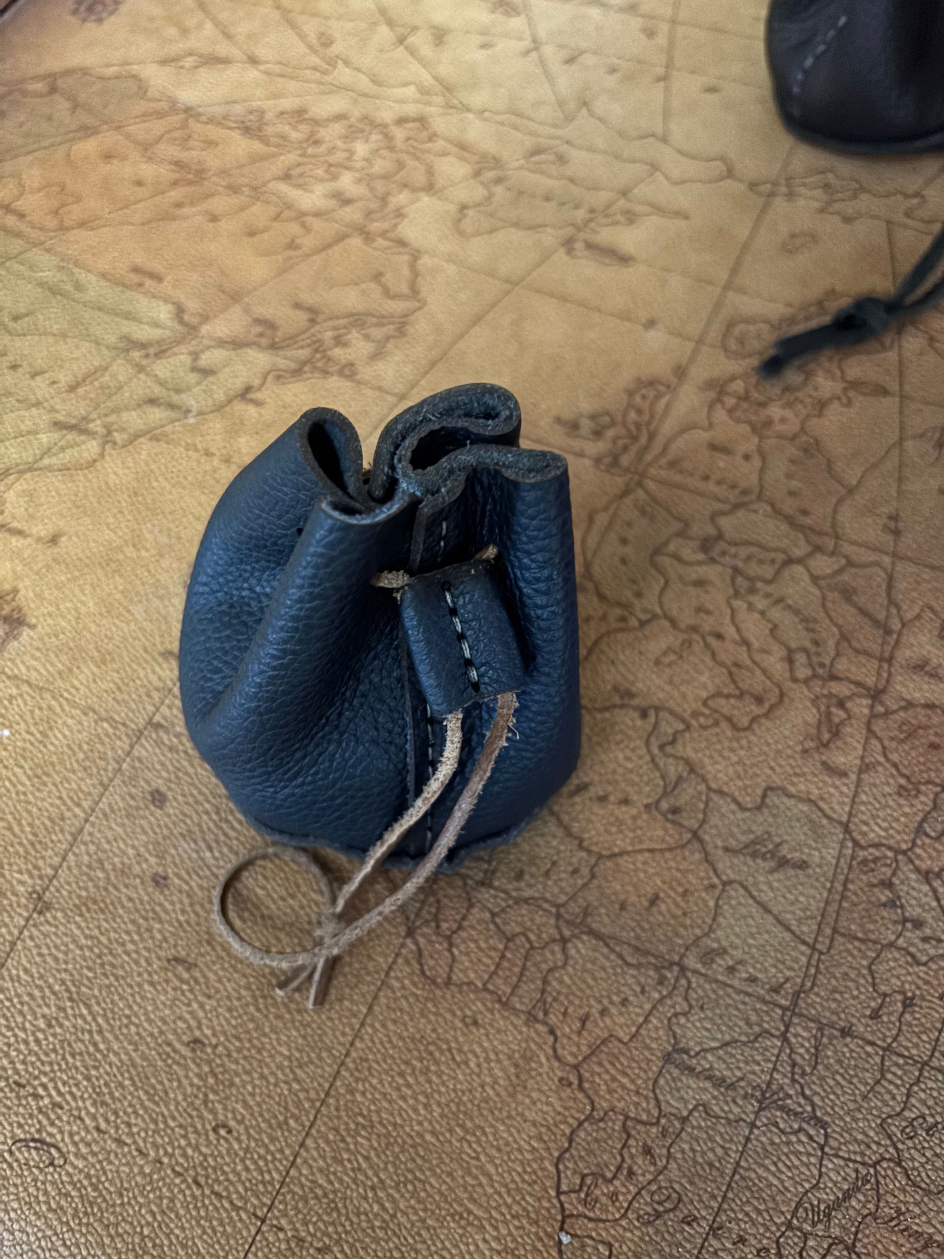 Handcrafted Leather Dice Pouch / Coin Pouch